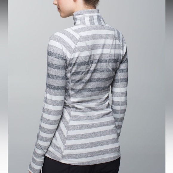 Lululemon Race Your Pace in Marshmallow Stripe Heathered Slate - Picture 2 of 7